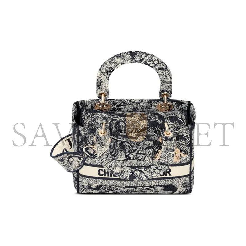 DIOR MEDIUM LADY D-LITE BAG M0565ORGO_M928 (24*20*11cm)
